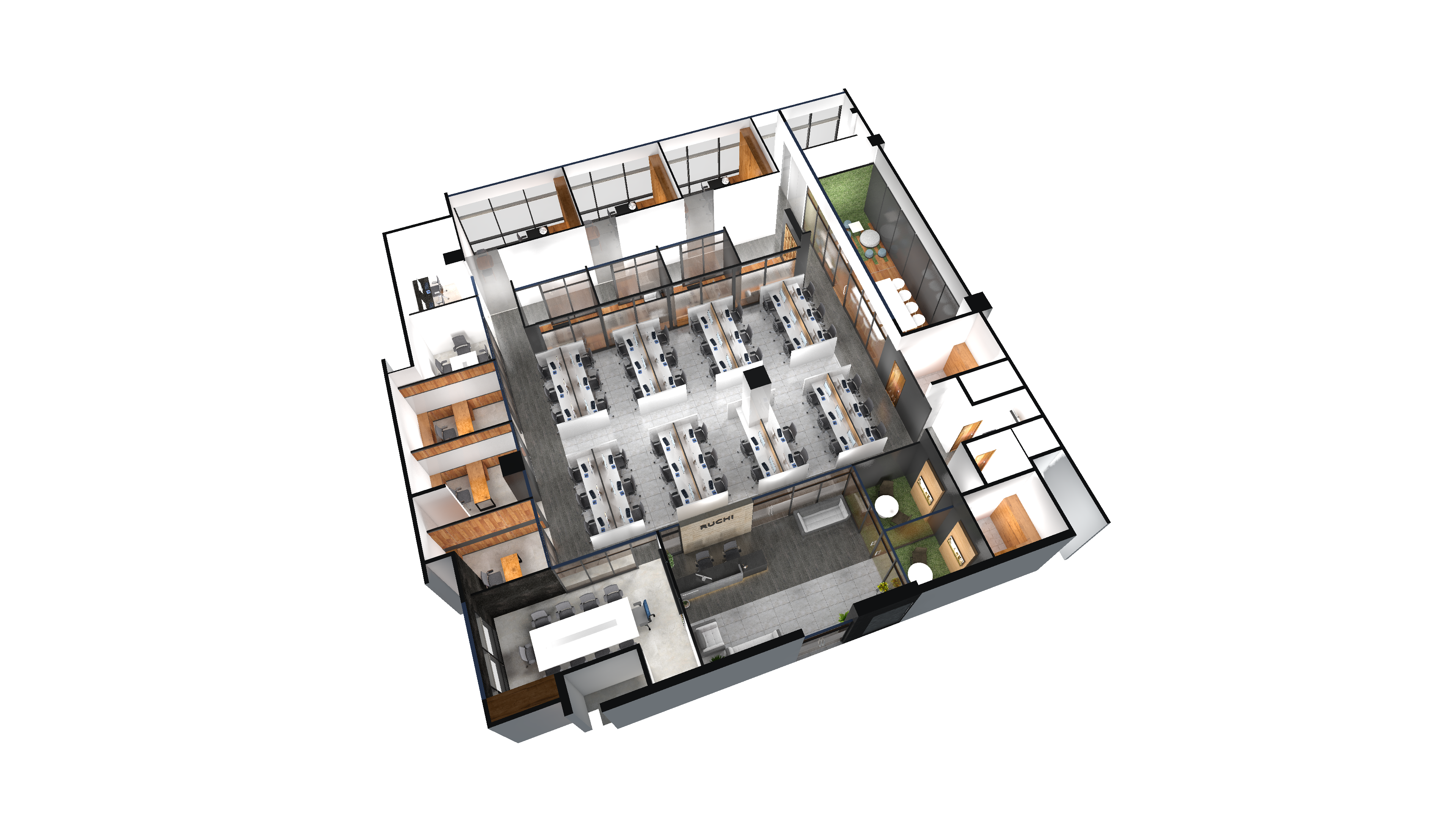 Corporate Office Sectional Plan View